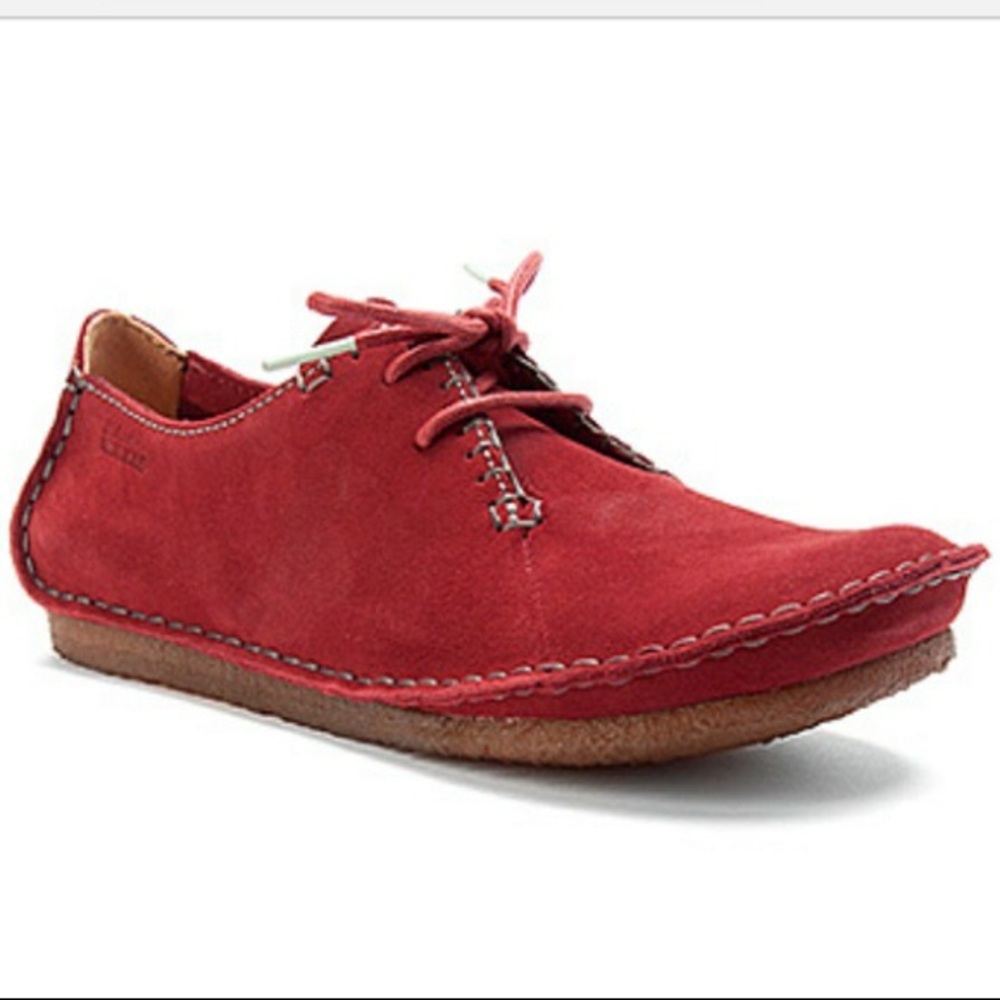 Clark’s originals, faraway field red suede shoes,8